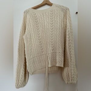 Cozy Cream Cable Knit Sweater